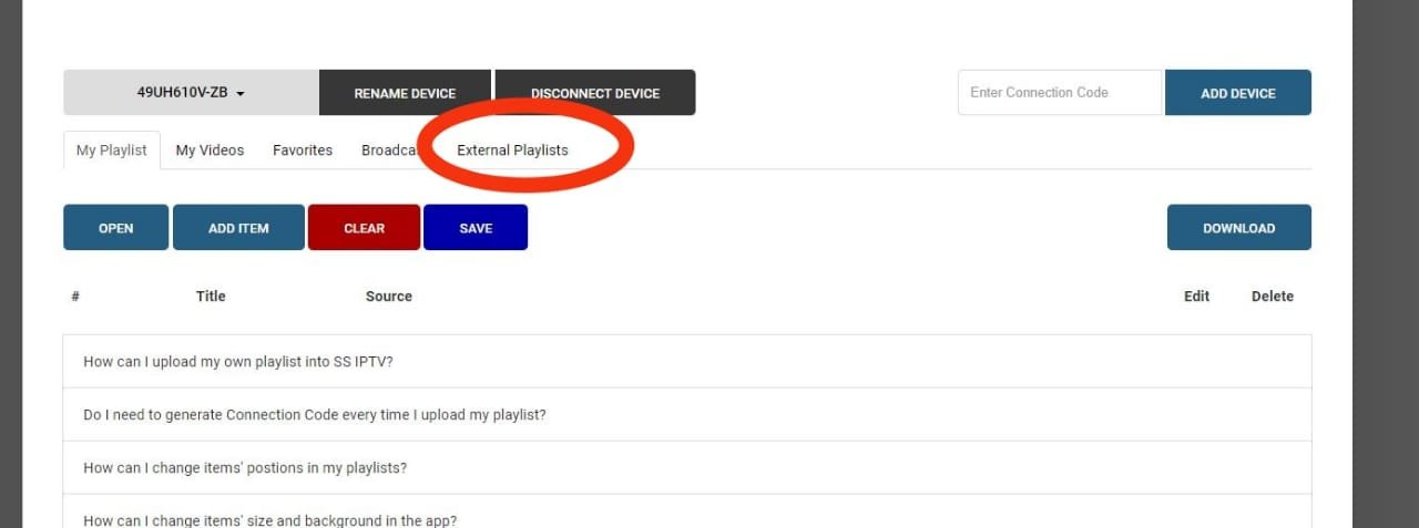SS IPTV Playlist Editor