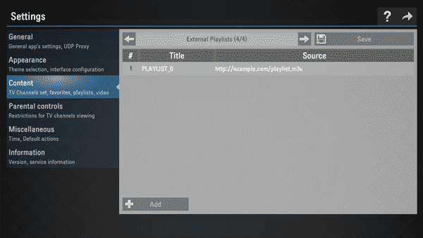 SS IPTV Playlist hinzufügen